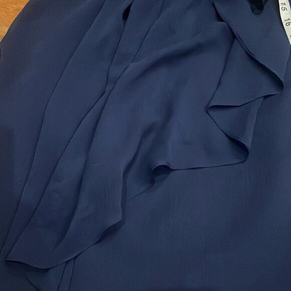 David’s Bridal blue marine strapless bridesmaid dress new with tag size 4 - Picture 3 of 6